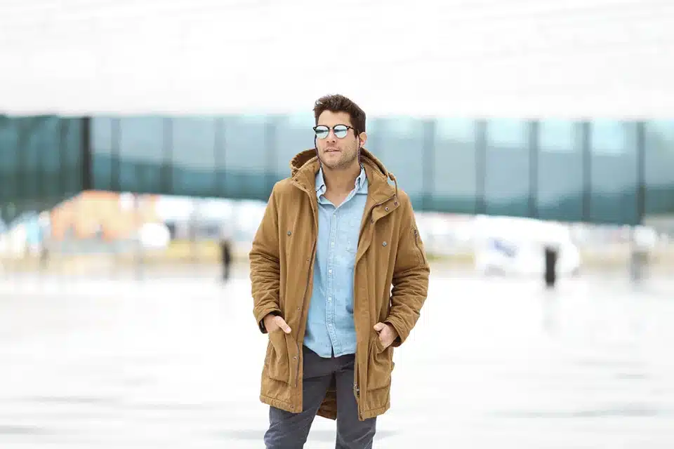 Man standing in field