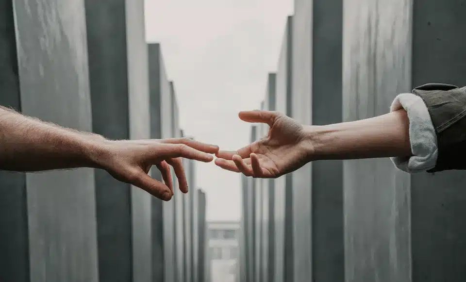 Hands holding 