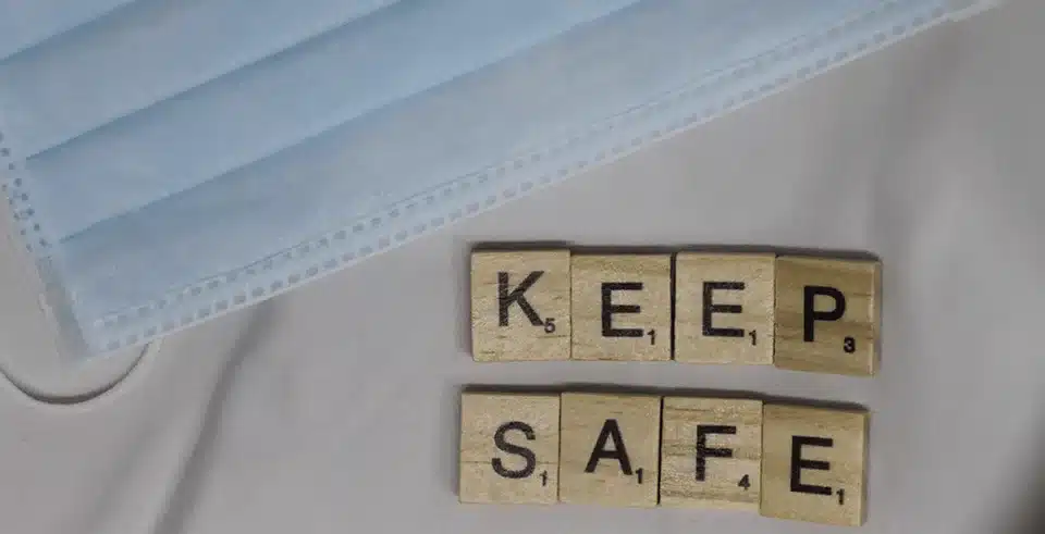 Scrabble Tiles that read Keep Safe