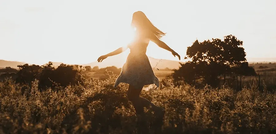 Woman in a field