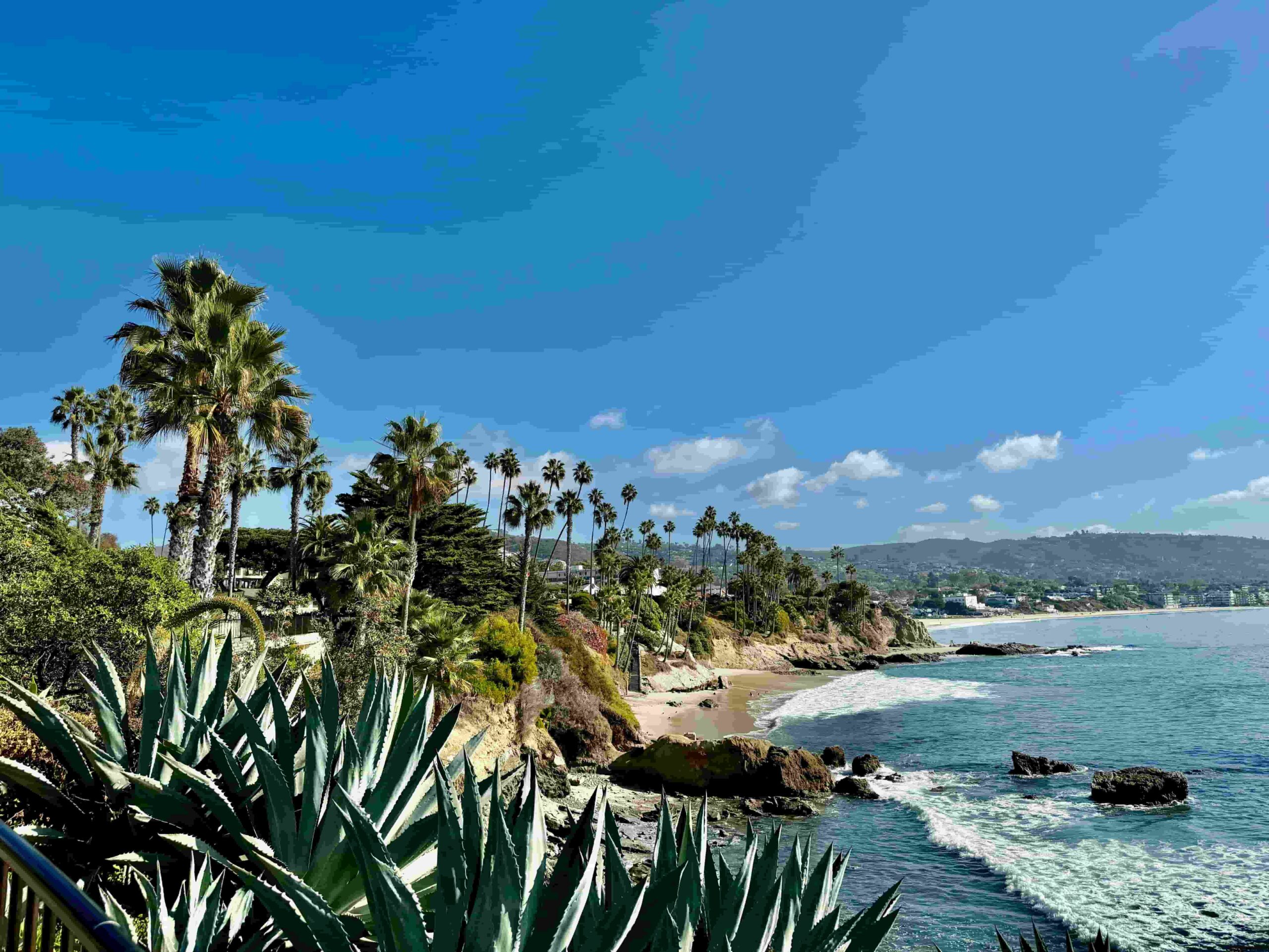 The coastline and ragged bluffs near Laguna Niguel. CA
