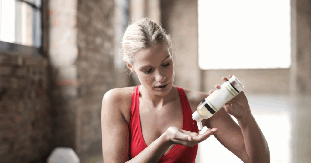 Managing Paxil withdrawal symptoms: Woman dispensing medication. Promoting well-being during Paxil cessation.