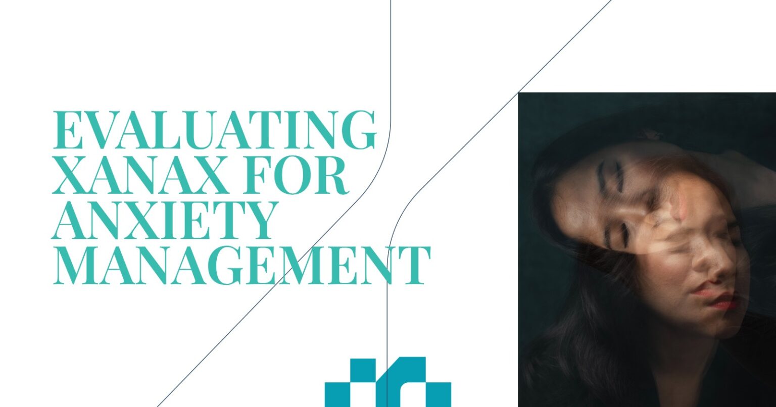 Evaluating Xanax for anxiety management, blurred image of woman experiencing anxiety, Xanax medication information