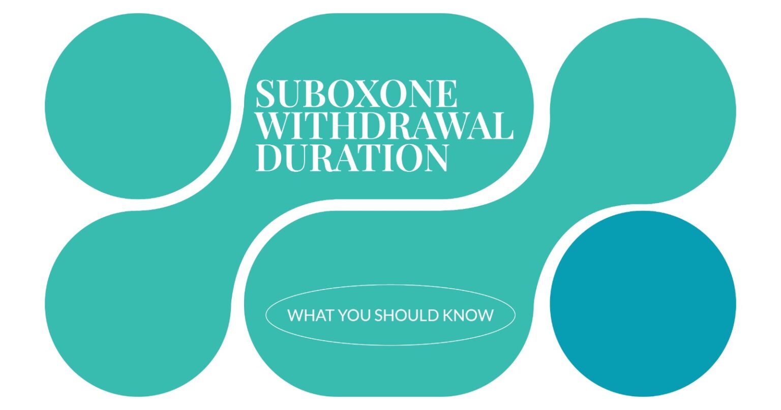Suboxone withdrawal duration: what to know about Suboxone withdrawal symptoms, timeline, and management options.